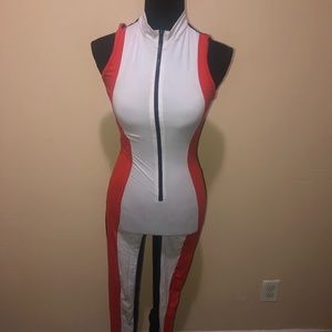 sexy zipper jumpsuit